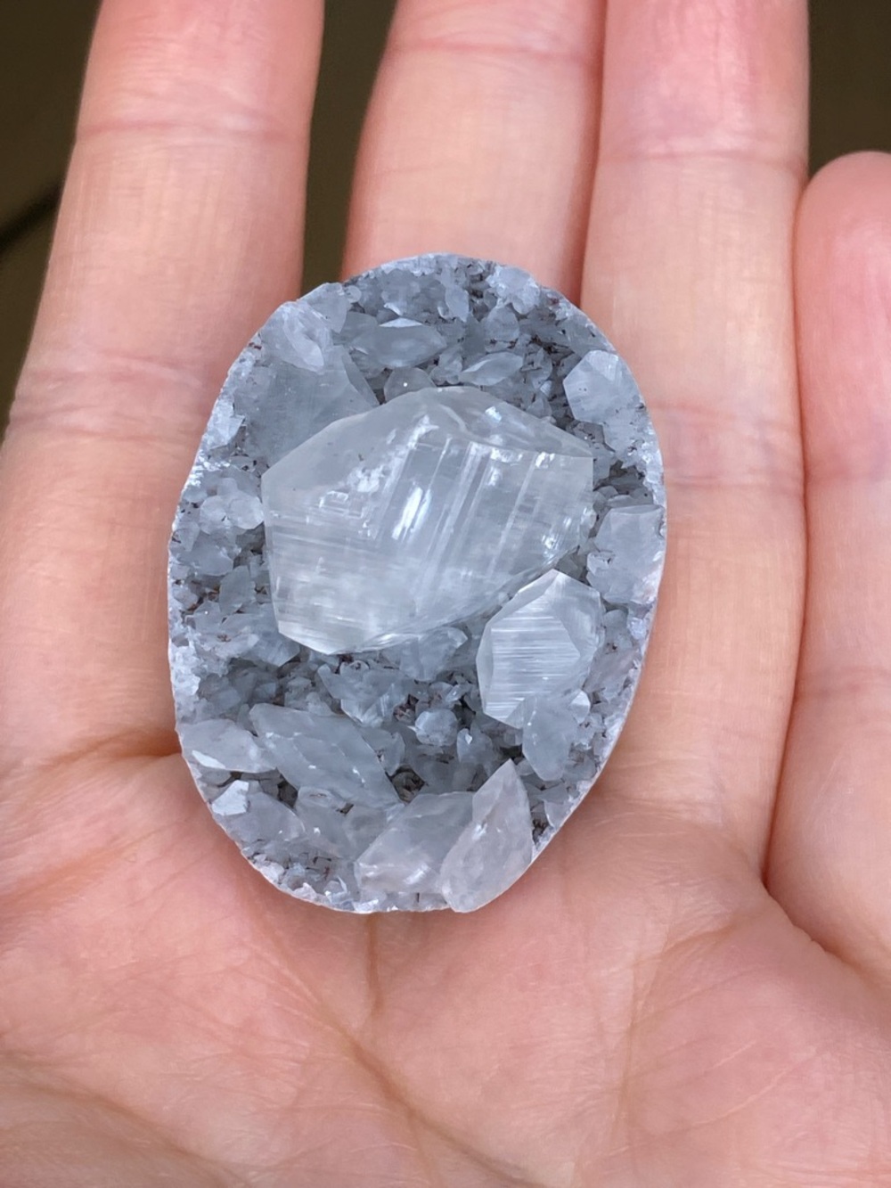 Raw Apophyllite Ring • Natural Sparkling Crystalline Gemstone • Silver Statement - Picture 11 of 16